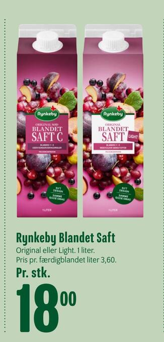 Min Købmand Rynkeby blandet saft tilbud