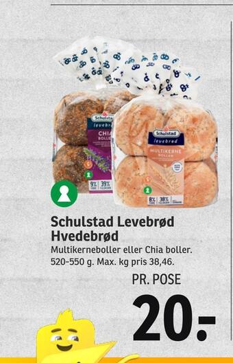 SPAR Schulstad levebrød hvedebrød tilbud