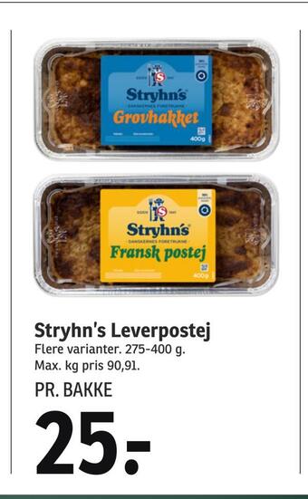 SPAR Stryhn's leverpostej tilbud