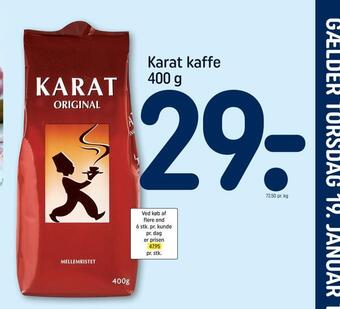 REMA 1000 Karat kaffe tilbud