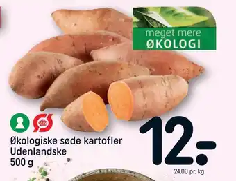 Økologiske søde kartofler udenlandske