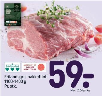REMA 1000 Frilandsgris nakkefilet tilbud