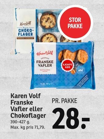 Karen volf franske vafler eller chokoflager