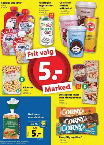 Lidl Frit valg 5 marked tilbud
