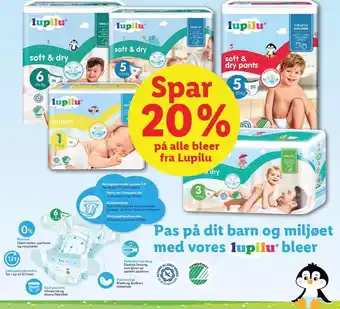Lidl Pas på dit barn og miljøet med vores lupilu bleer tilbud