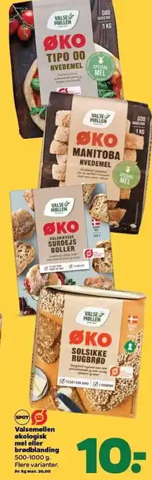 Valsemøllen øko mel el. brødblanding