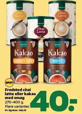 Netto Fredsted chai latte el. kakao med smag tilbud