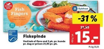 Lidl Fiskepinde tilbud