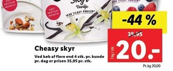 Lidl Cheasy skyr tilbud
