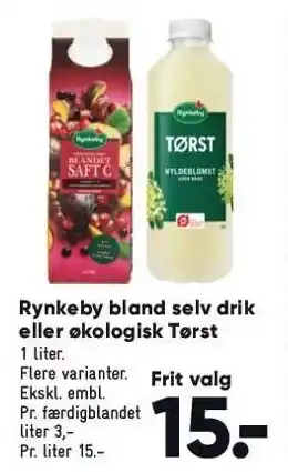 Bilka Bland selv drik el. øko tørst tilbud