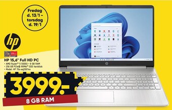 Hp 15,6" full hd pc