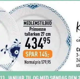Imerco Prinesse tallerken 27 cm tilbud