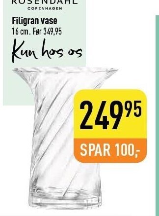 Imerco Filigran vase tilbud