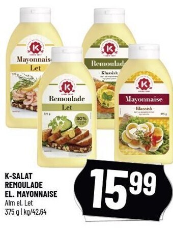 Løvbjerg K-salat remoulade el. mayonnaise tilbud
