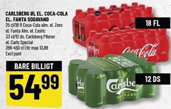 Løvbjerg Carlsberg øl el. coca-cola el. fanta sodavand tilbud