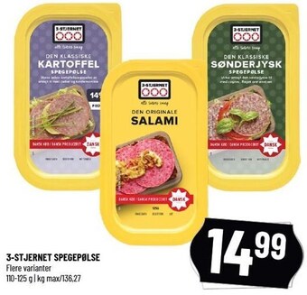 3-stjernet spegepølse