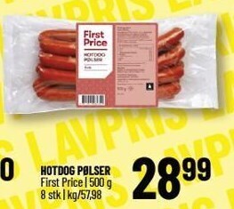 Løvbjerg Hotdog pølser tilbud
