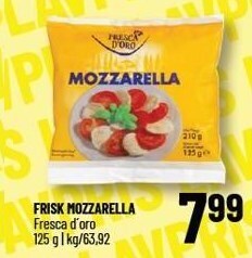 Frisk mozzarella