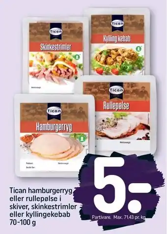 Tican pålæg 70-100 g