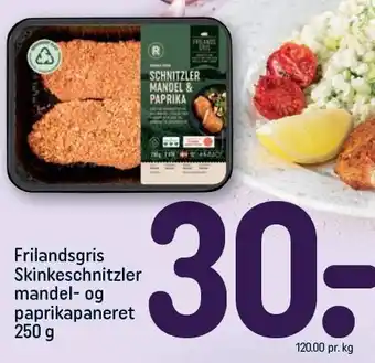 REMA 1000 Skinkeschnitzler mandel- og paprikapaneret tilbud