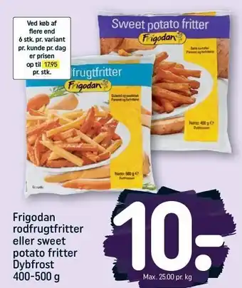 REMA 1000 Rodfrugtfritter el. sweet potatofritter tilbud