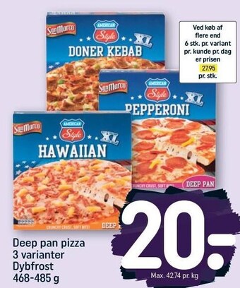 REMA 1000 Deep pan pizza tilbud