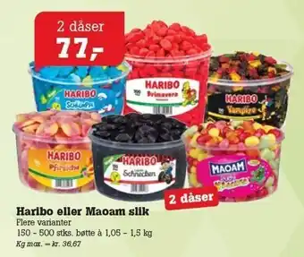 Poetzsch Padborg Haribo el. maoam slik tilbud