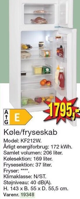 Køle/fryseskab