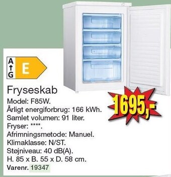 Harald Nyborg Fryseskab tilbud