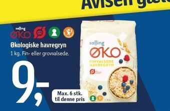 Økologiske havregryn