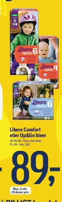 Føtex Libero comfort eller up&go tilbud