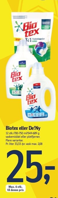 Føtex Biotex eller de!ny tilbud