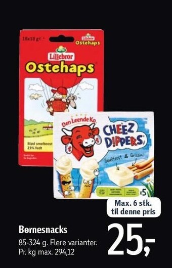 Føtex Børnesnacks tilbud