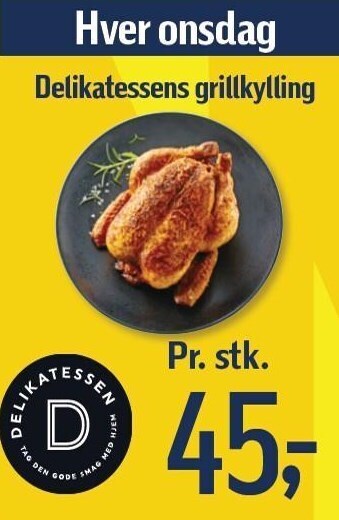 Føtex Delikatessens grillkylling tilbud