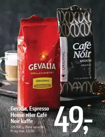 Føtex Gevalia, espresso house el. café noir kaffe tilbud