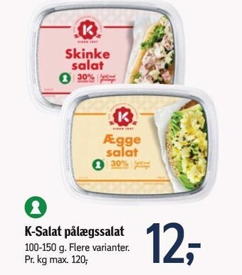 Føtex K-salat pålægssalat tilbud