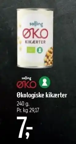Økologiske kikærter