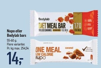 Føtex Nupo eller bodylab bars tilbud