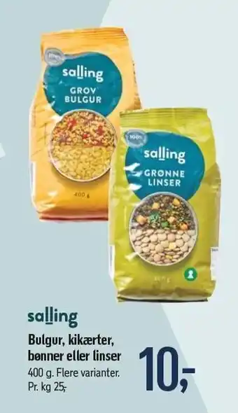Føtex Bulgur, kikærter, bønner eller linser tilbud