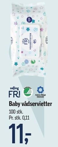 Føtex Baby vådservietter tilbud