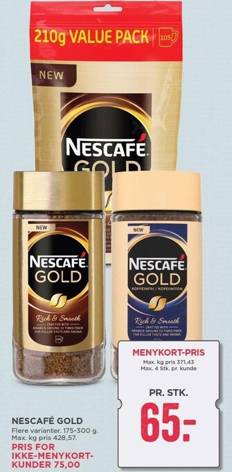 MENY Nescafé gold tilbud