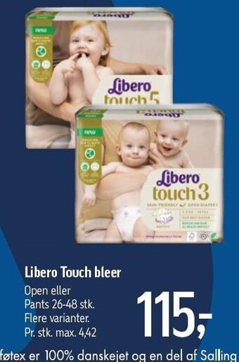 Føtex Libero touch bleer tilbud