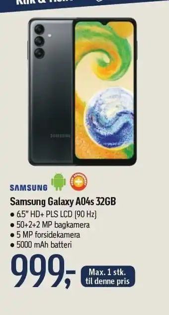Føtex Samsung galaxy a94s 32gb tilbud