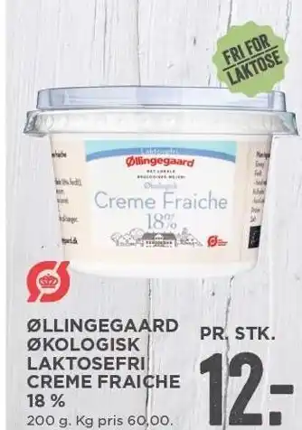 MENY Øllingegaard økologisk laktosefri creme fraiche 18% tilbud