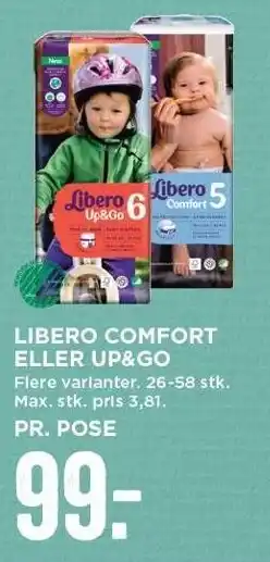 MENY Libero comfort el. up&go bleer tilbud