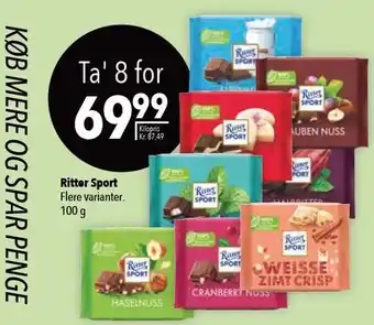 Ritter sport 8 stk