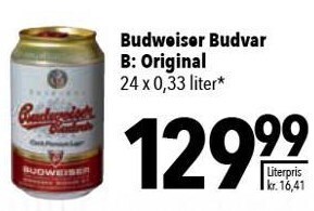 Citti Budweiser budvar tilbud