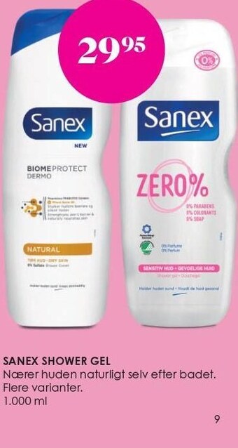 Matas Sanex shower gel tilbud