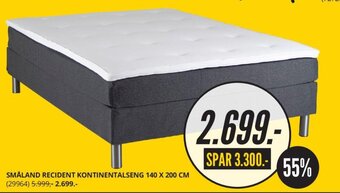 My Home Småland Recident Kontinentalseng 140 x 200 cm. tilbud