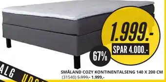 Småland Cozy Kontinentalseng 140 x 200 cm.
